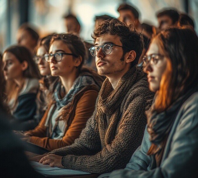 Business Students Learning Affiliate Marketing